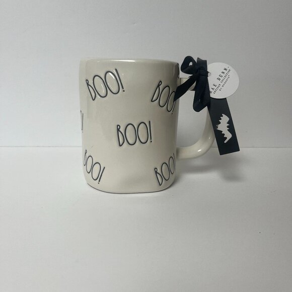 RAE DUNN - BOO! - HANDCRAFTED HALLOWEEN MUG - Picture 1 of 1
